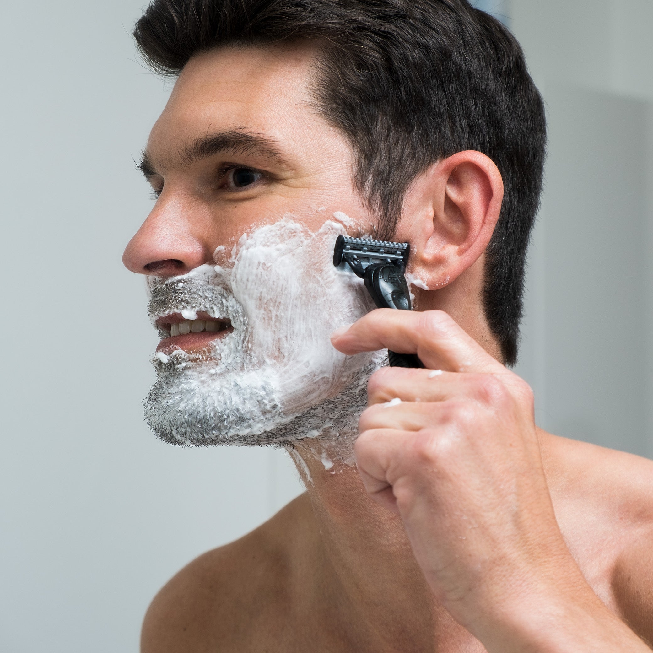 Barbering med Shaving Cream